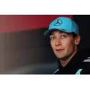 Джордж Расселл за кермом Mercedes на тестах перед Гран-прі Сахіру 2020 року