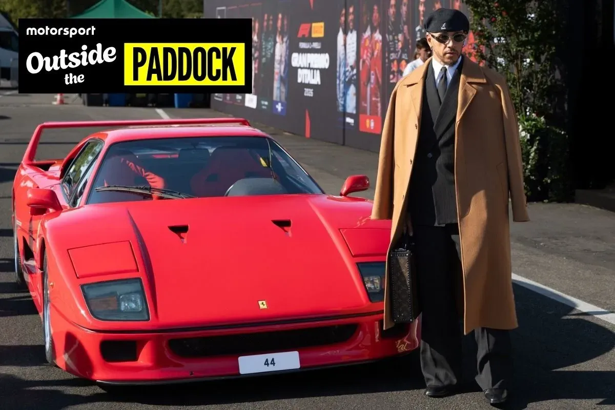 Зіркове прибуття Льюїса Гамільтона на Монцу за кермом власного Ferrari F40